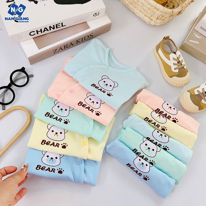 Bộ cộc sơ sinh Minh Đức cài lệch