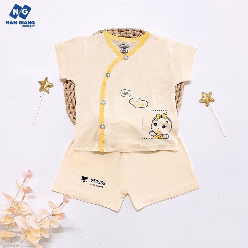 Bộ cộc sơ sinh thun lạnh VT Kid màu B3