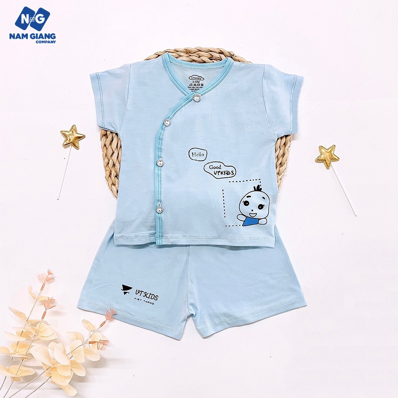 Bộ cộc sơ sinh thun lạnh VT Kid màu B3