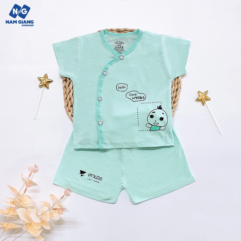 Bộ cộc sơ sinh thun lạnh VT Kid màu B3