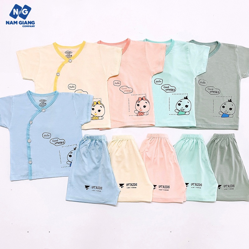 Bộ cộc sơ sinh thun lạnh VT Kid màu B3