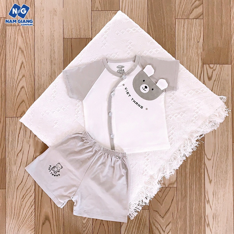 Bộ cộc sơ sinh thun lạnh VT kid tai thú B5