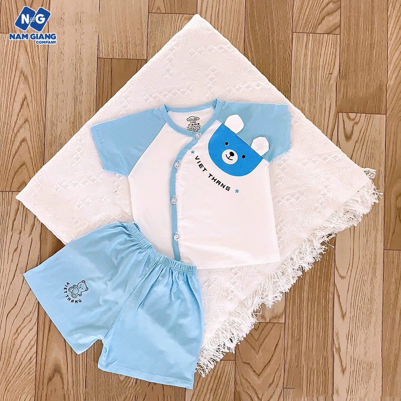 Bộ cộc sơ sinh thun lạnh VT kid tai thú B5