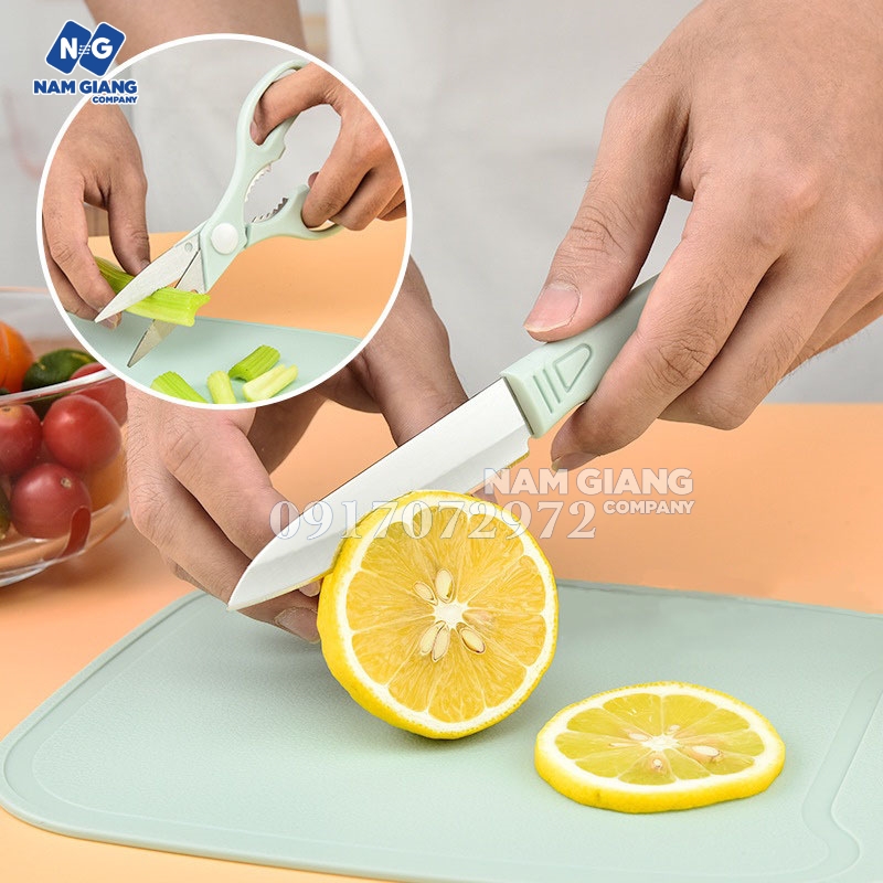 Bộ dao thớt 4 món chế biến ăn dặm