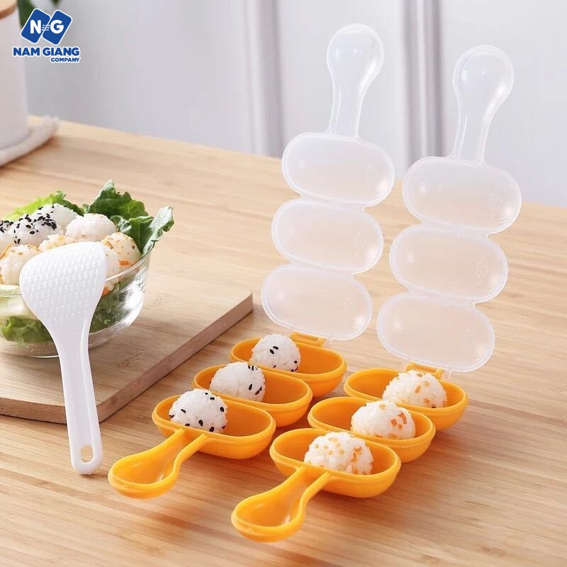 Bộ khuôn lắc cơm tạo hình cơm nắm cho bé ăn dặm