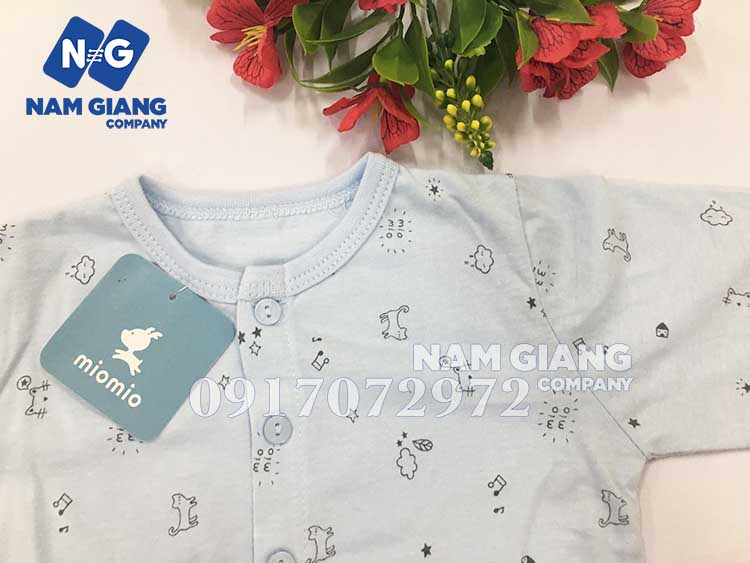 Bộ quần áo dài tay sơ sinh MIO mèo mây