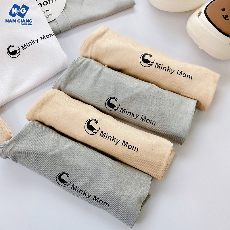 Bộ sơ sinh cộc tay Minky mom siêu mát