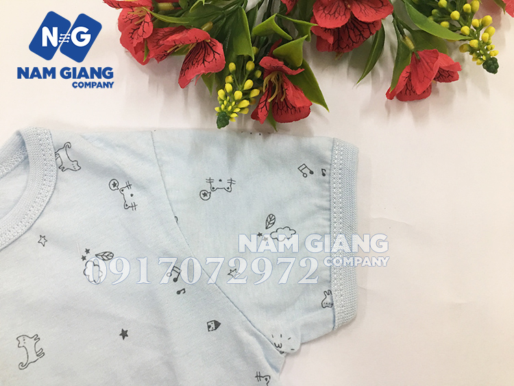 Bộ sơ sinh cộc tay mio mèo mây