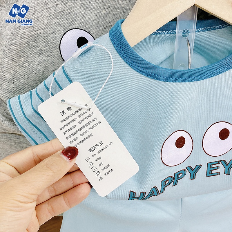 Bộ cộc sơ sinh màu in chất liệu thun co giãn