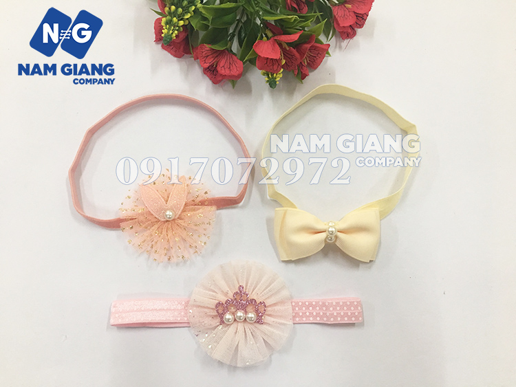 Bờm tóc Handmade sét 3 chiếc