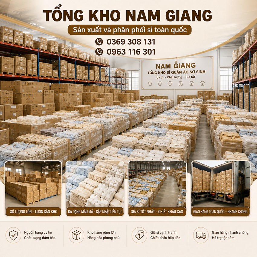 Quần đùi sơ sinh thun lạnh VTkids VTQ5