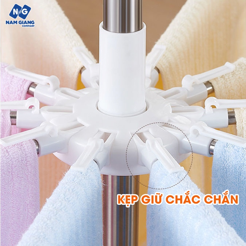 Cây phơi đồ thông minh gấp gọn 3 tầng UMOO