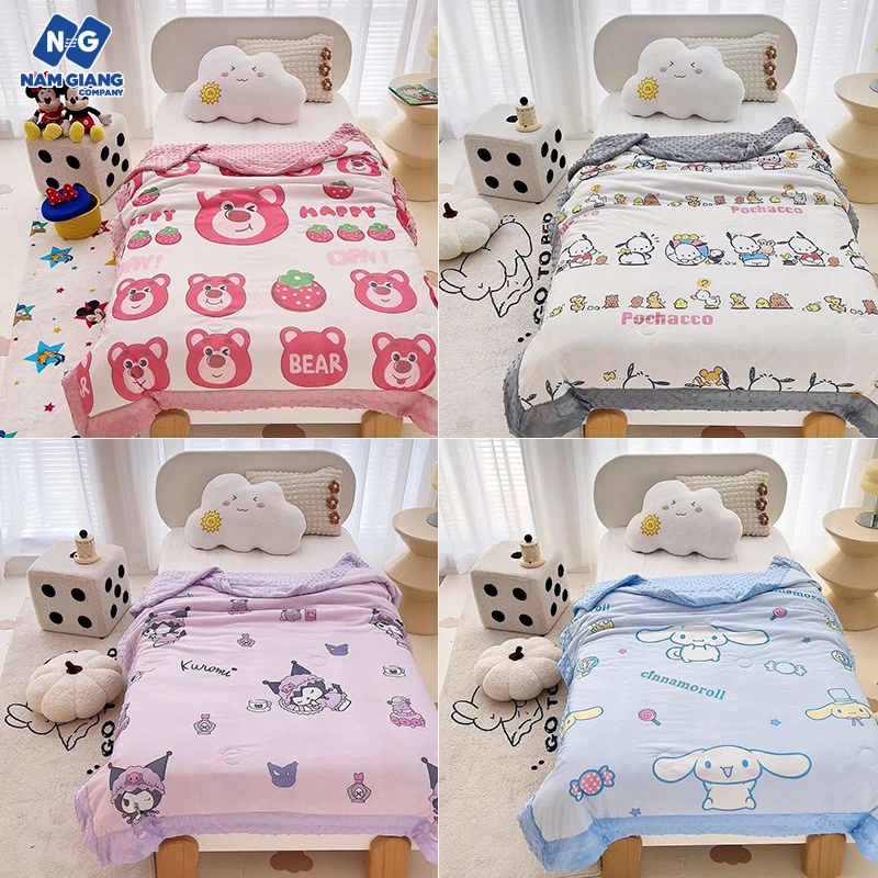 Chăn vải lụa hạt đậu 3D DISNEY