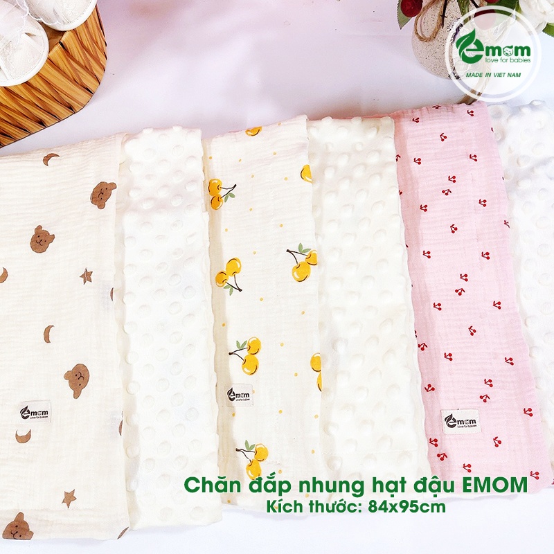 Chăn đắp nhung hạt đậu EMOM 84x95cm