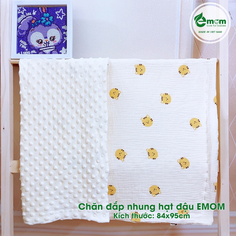 Chăn đắp nhung hạt đậu EMOM 84x95cm