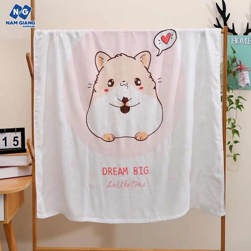 Chăn lụa túi gấu POPULAR cho bé