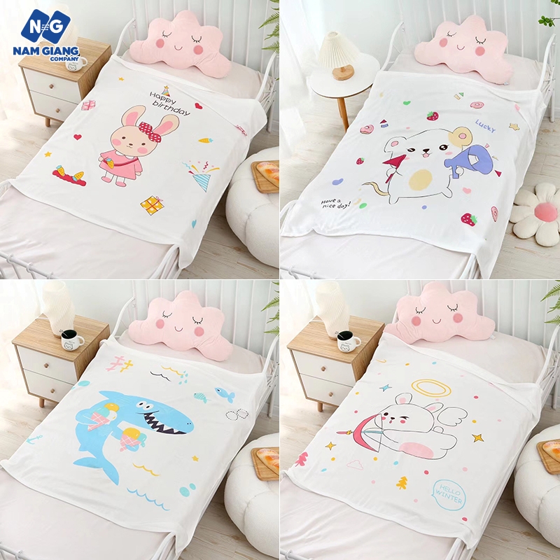 Chăn lụa túi gấu POPULAR cho bé