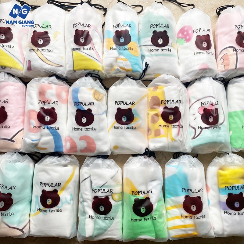 Chăn lụa túi gấu POPULAR cho bé