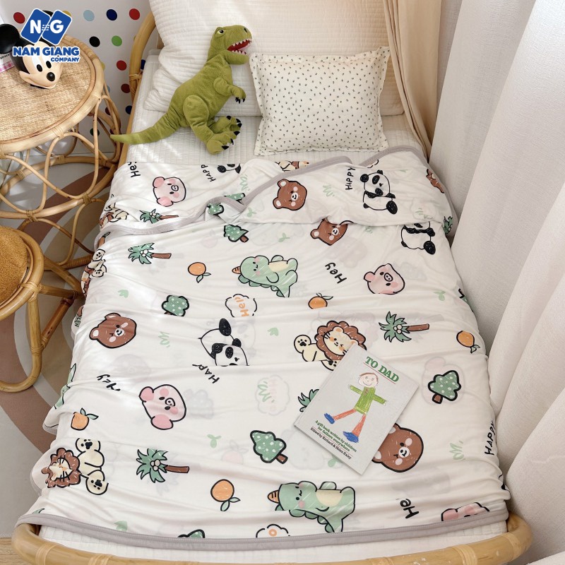 Chăn thun lạnh sợi tre cho bé