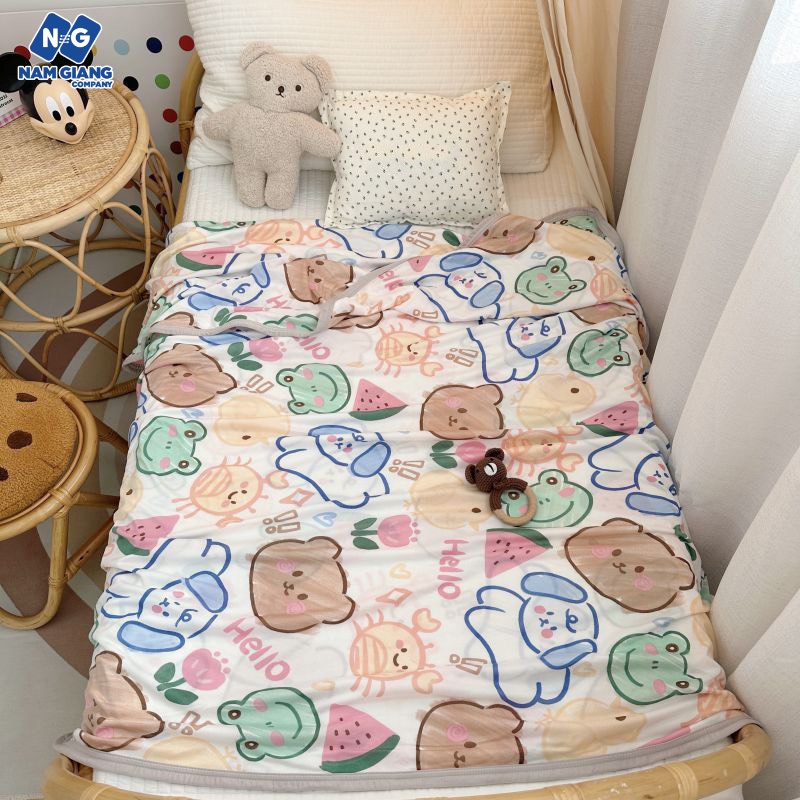 Chăn thun lạnh sợi tre cho bé