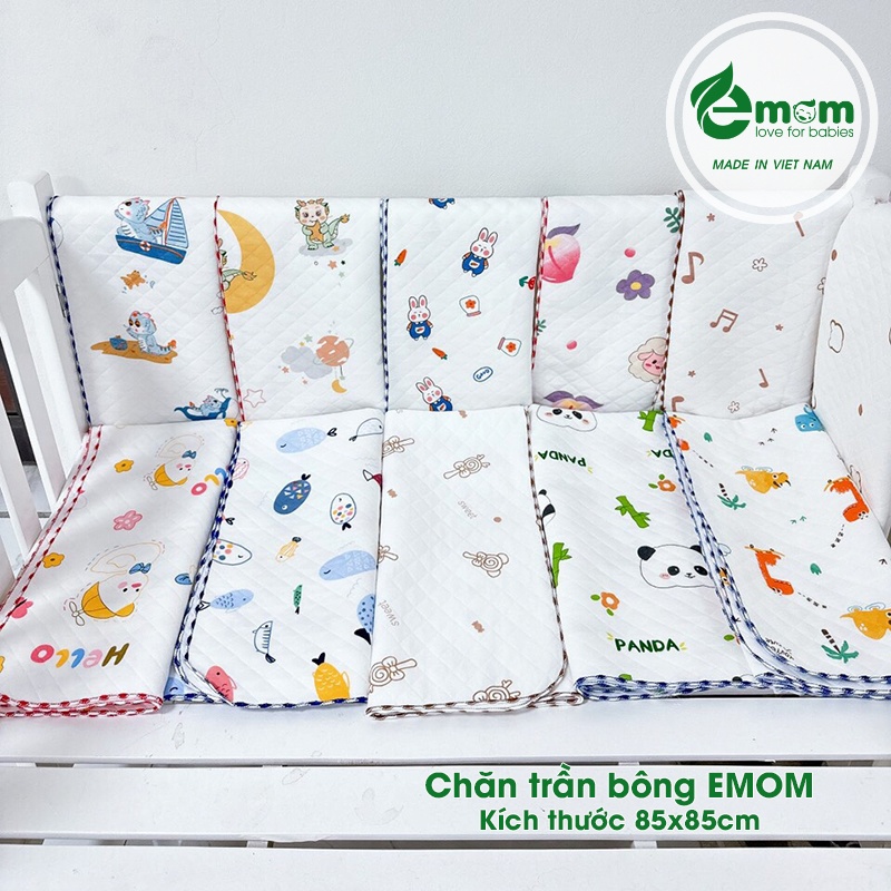 Chăn trần bông EMOM 85x85cm