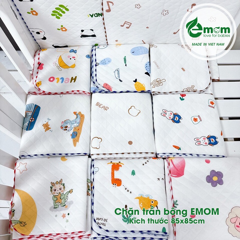 Chăn trần bông EMOM 85x85cm