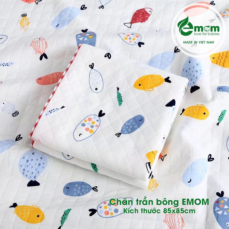 Chăn trần bông EMOM 85x85cm