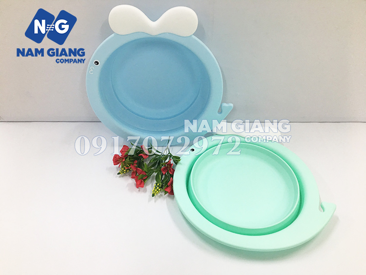Chậu rửa mặt gấp gọn cho bé