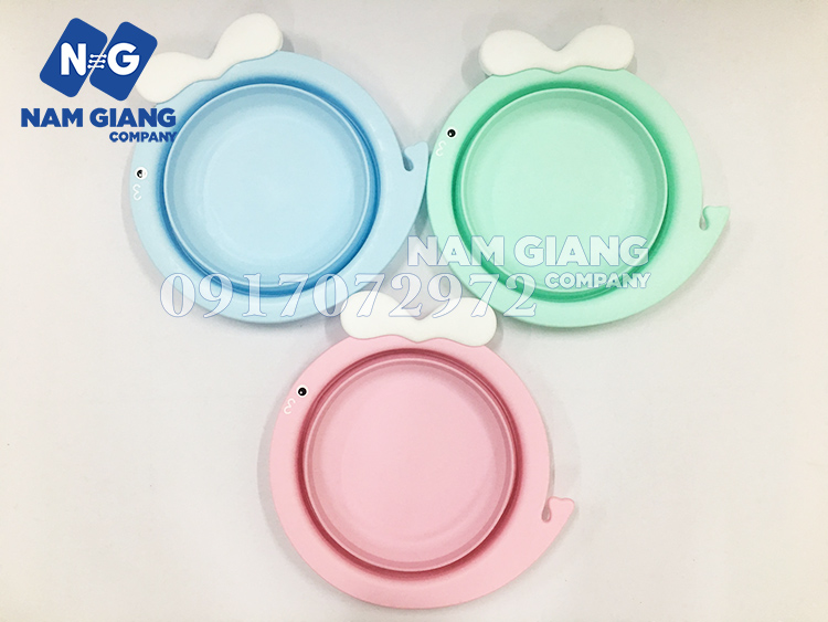 Chậu rửa mặt gấp gọn cho bé
