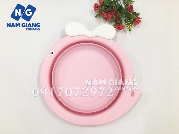 Chậu rửa mặt gấp gọn cho bé