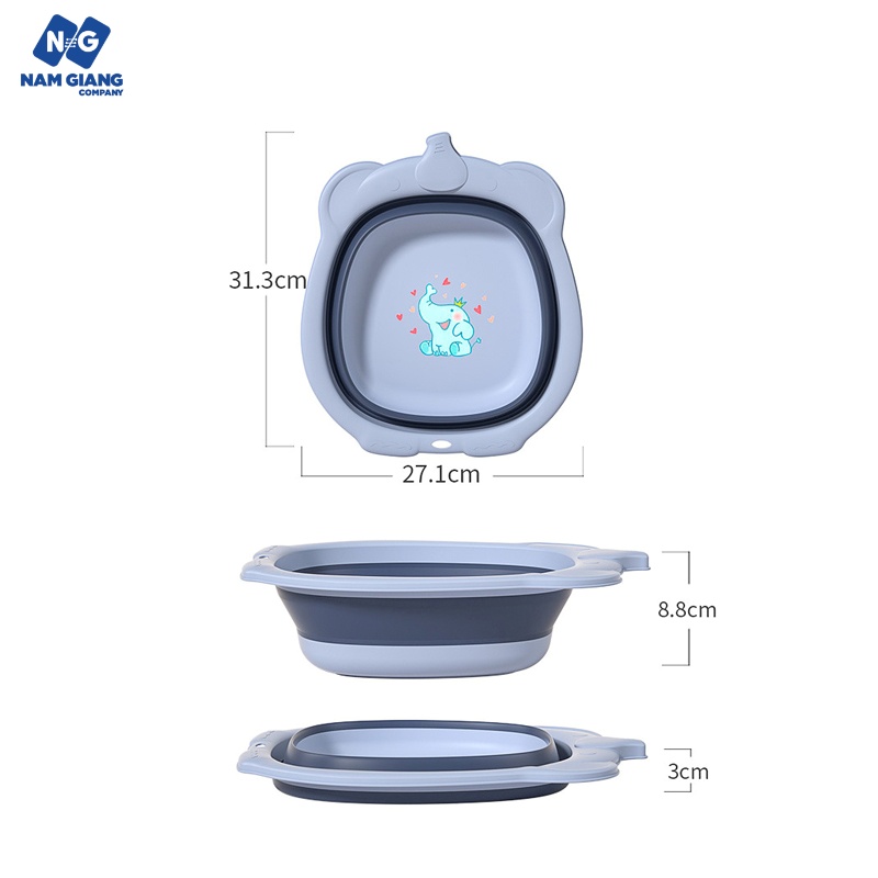Chậu rửa mặt gấp gọn thông minh các mẫu
