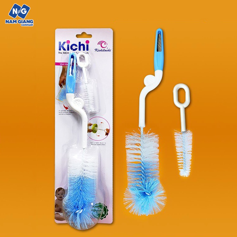 Cọ bình sữa KICHI cước 2 chi tiết