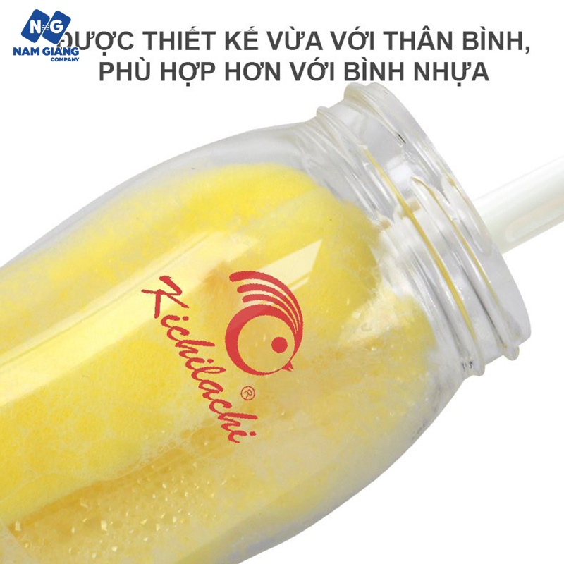 Cọ bình sữa KICHI xốp 2 chi tiết