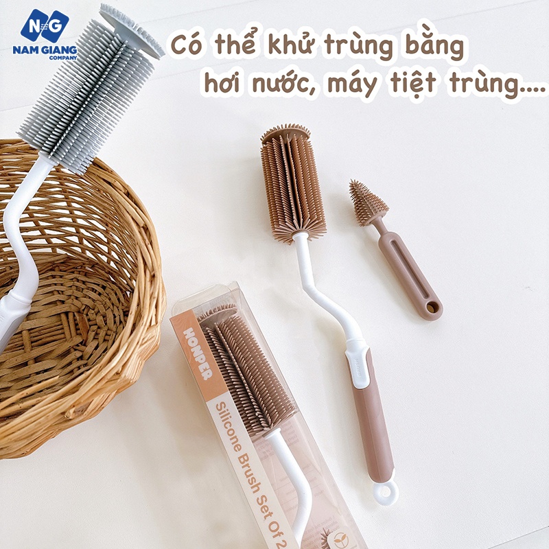 Cọ bình sữa silicon HONPER 2 chi tiết