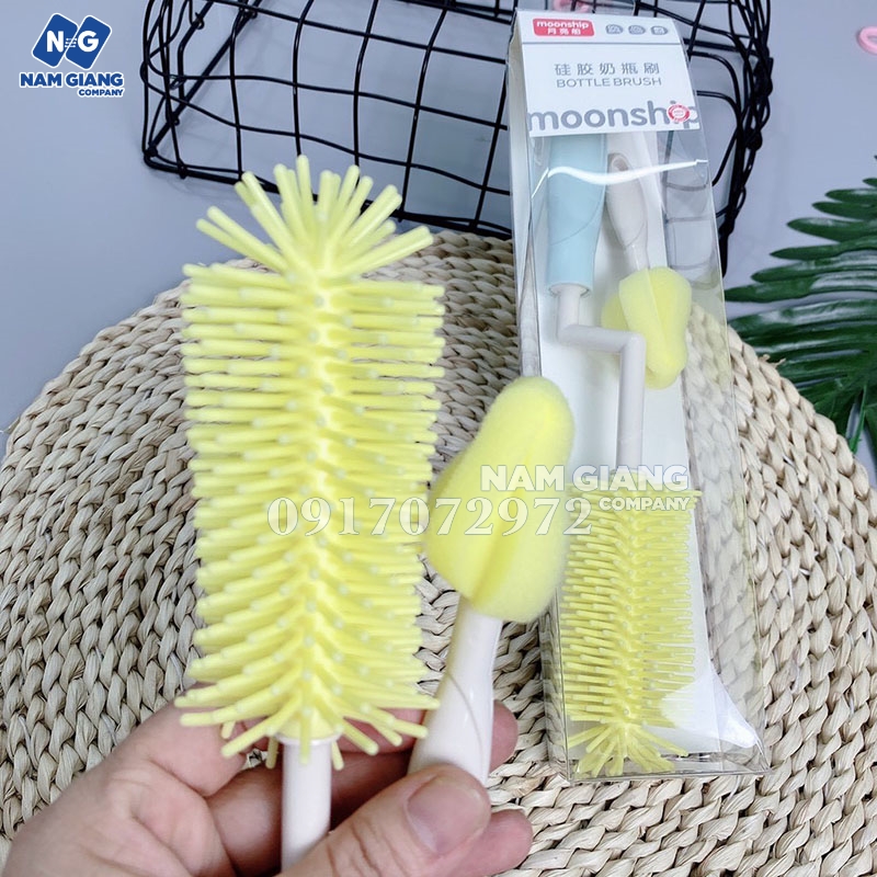 Cọ bình sữa silicon Moonship