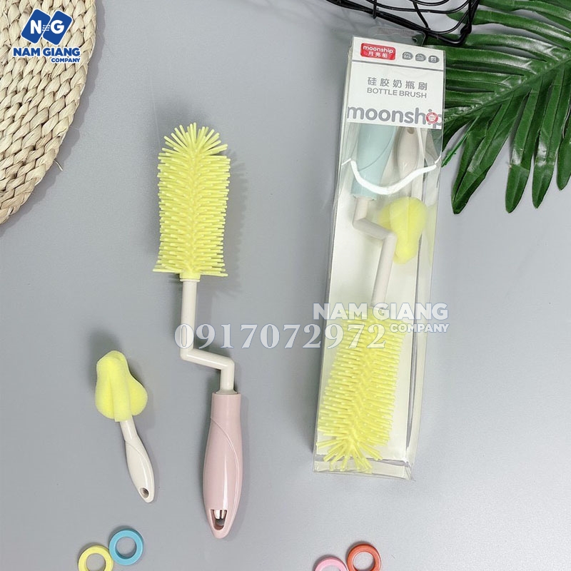 Cọ bình sữa silicon Moonship