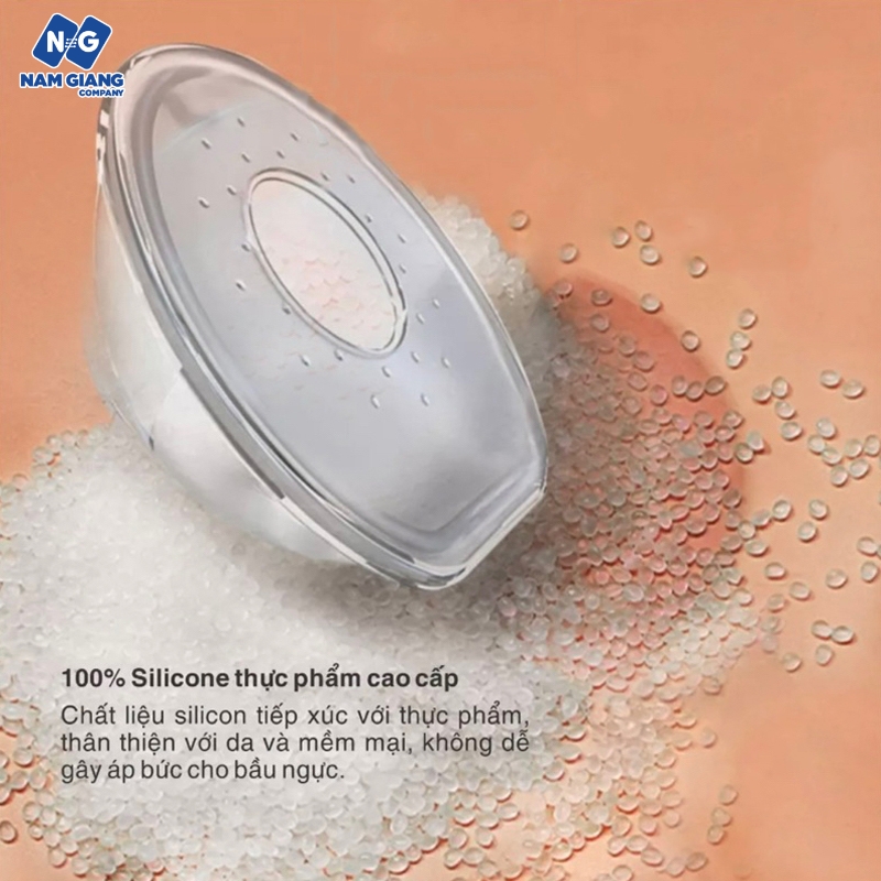 Cốc hứng sữa silicon kichi (Sét 2C)