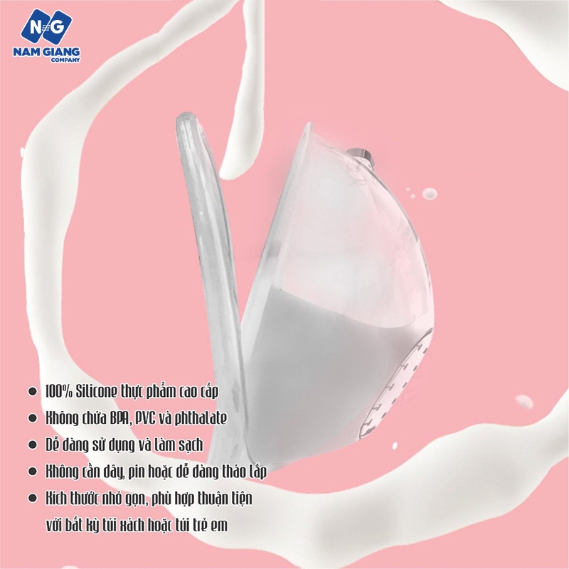 Cốc hứng sữa silicon kichi (Sét 2C)