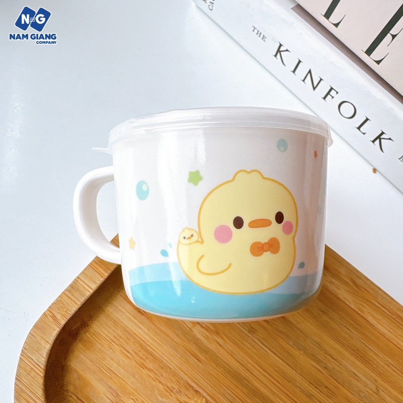 Cốc uống nước HONPER 350ml có nắp