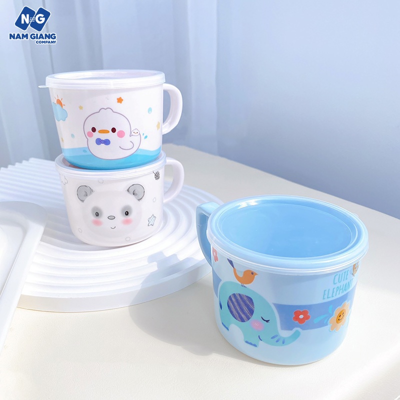 Cốc uống nước HONPER 350ml có nắp