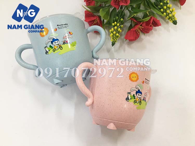 Cốc uống nước lúa mạch kèm ống hút