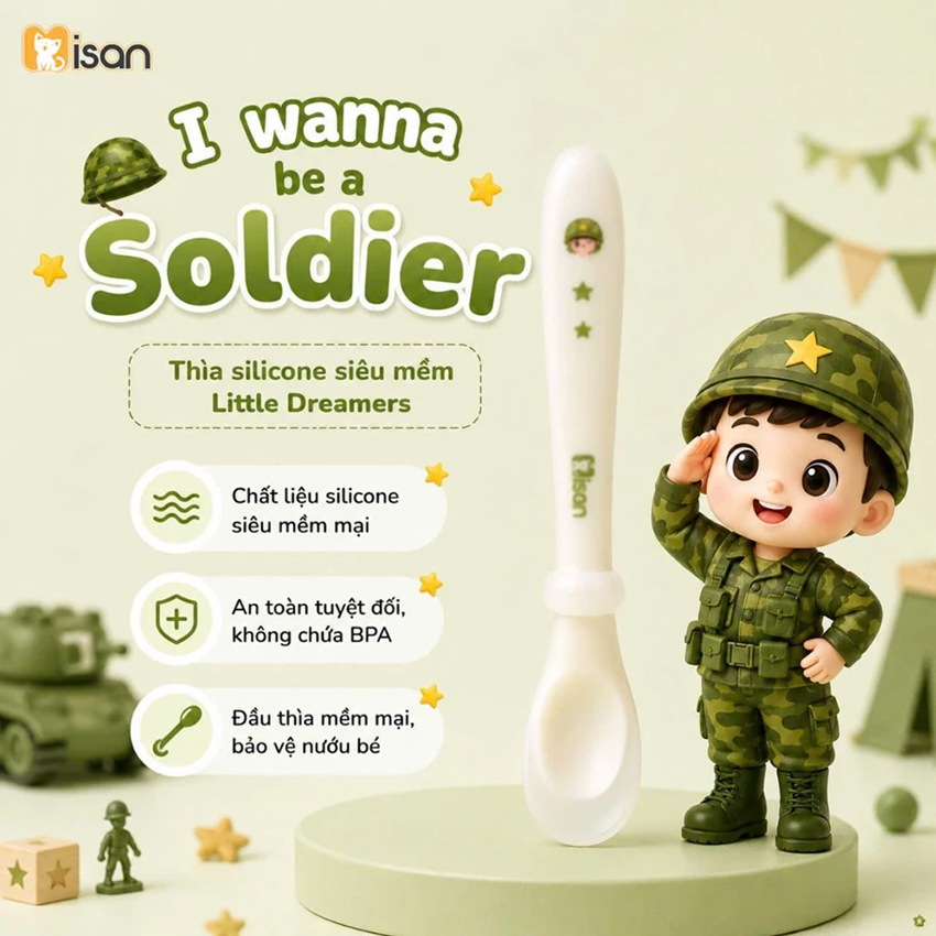 Thìa mềm silicon Misan