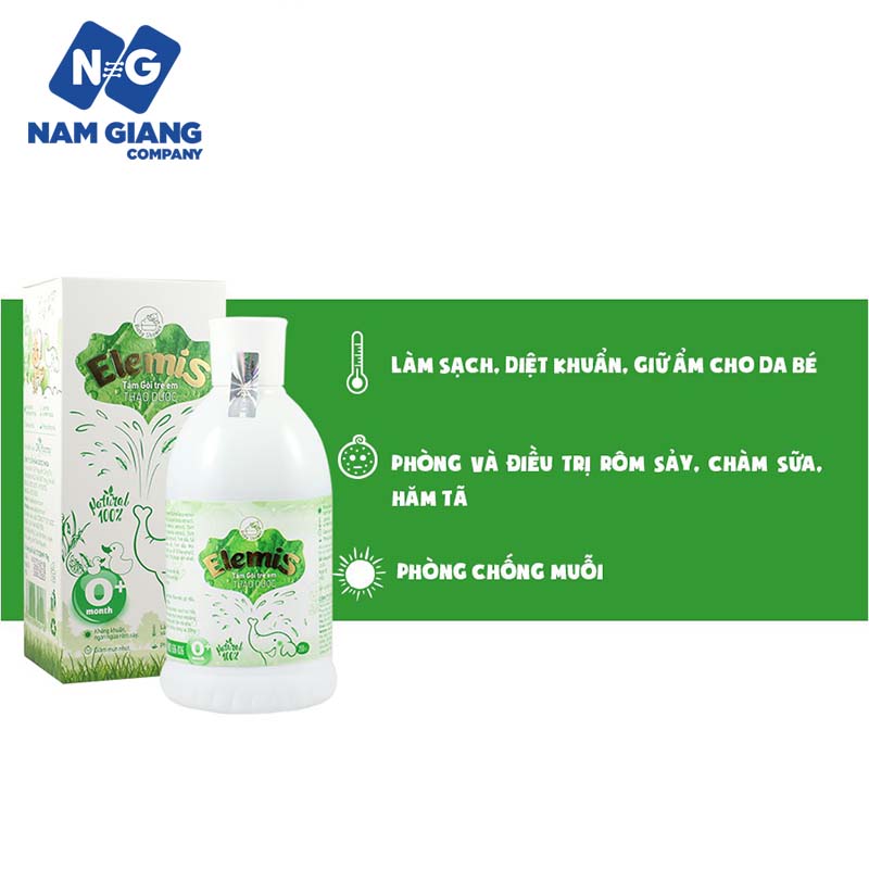 Dầu tắm gội thảo dược elemis 200ml