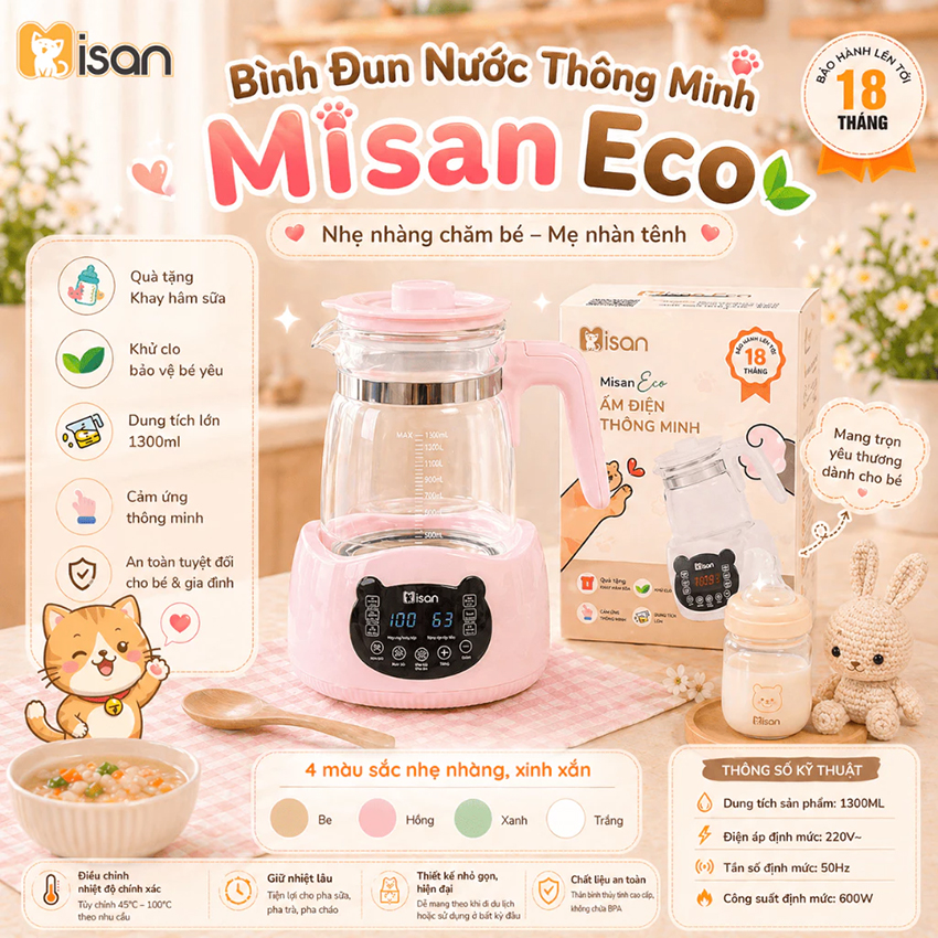 Bình đun nước thông minh Misan