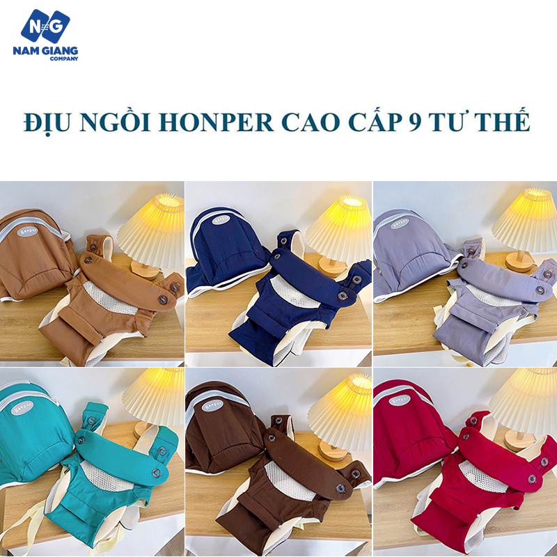 Địu em bé sơ sinh cao cấp honper 9 tư thế