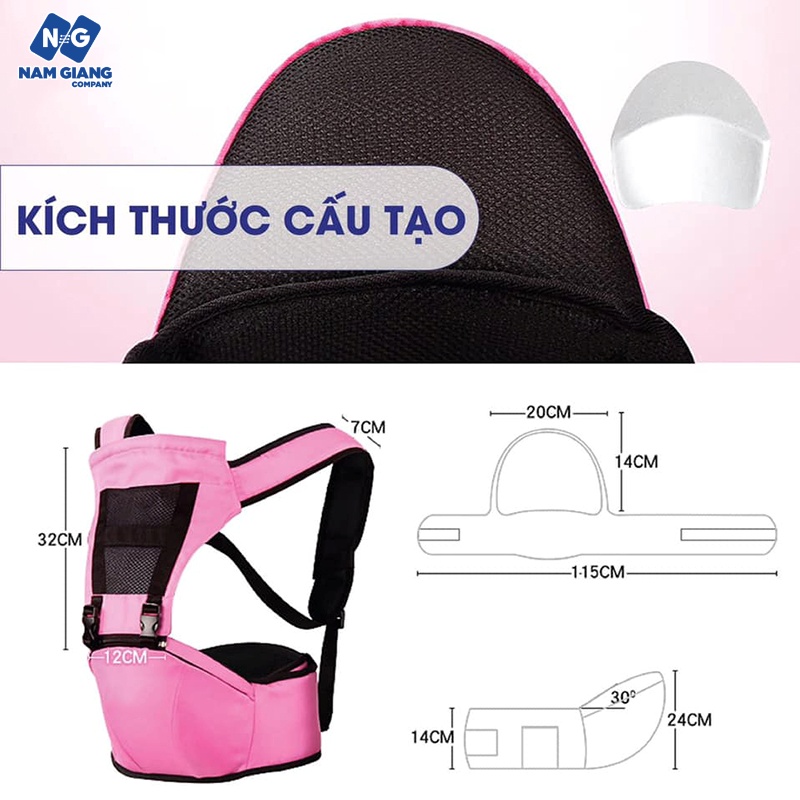 Địu ngồi cho bé KICHI