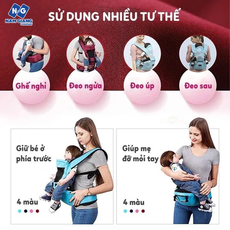 Địu ngồi cho bé KICHI