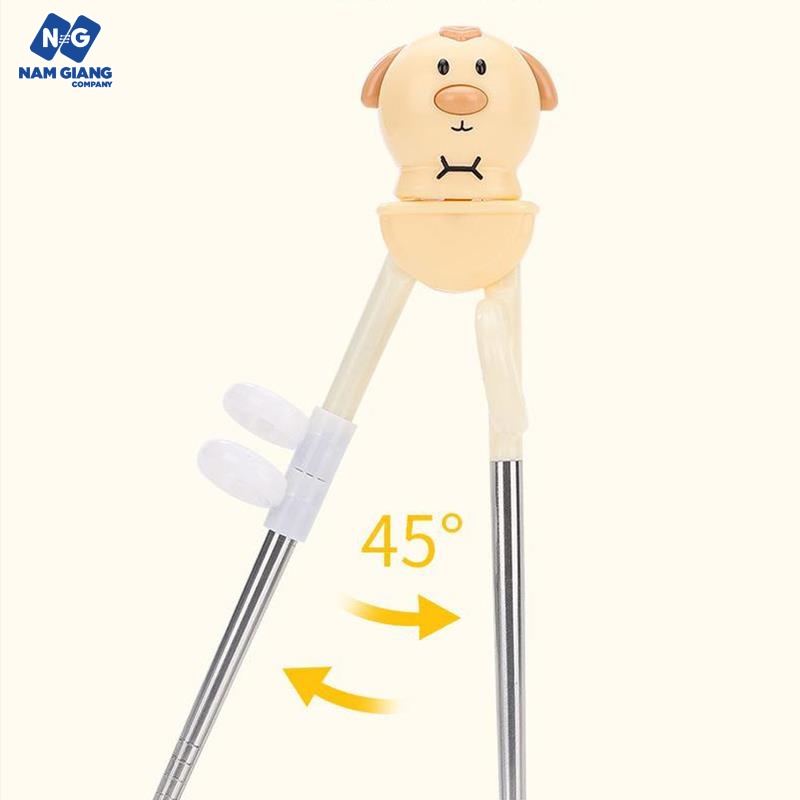 Đũa tập ăn xỏ ngón hoạt hình cho bé tập ăn dặm