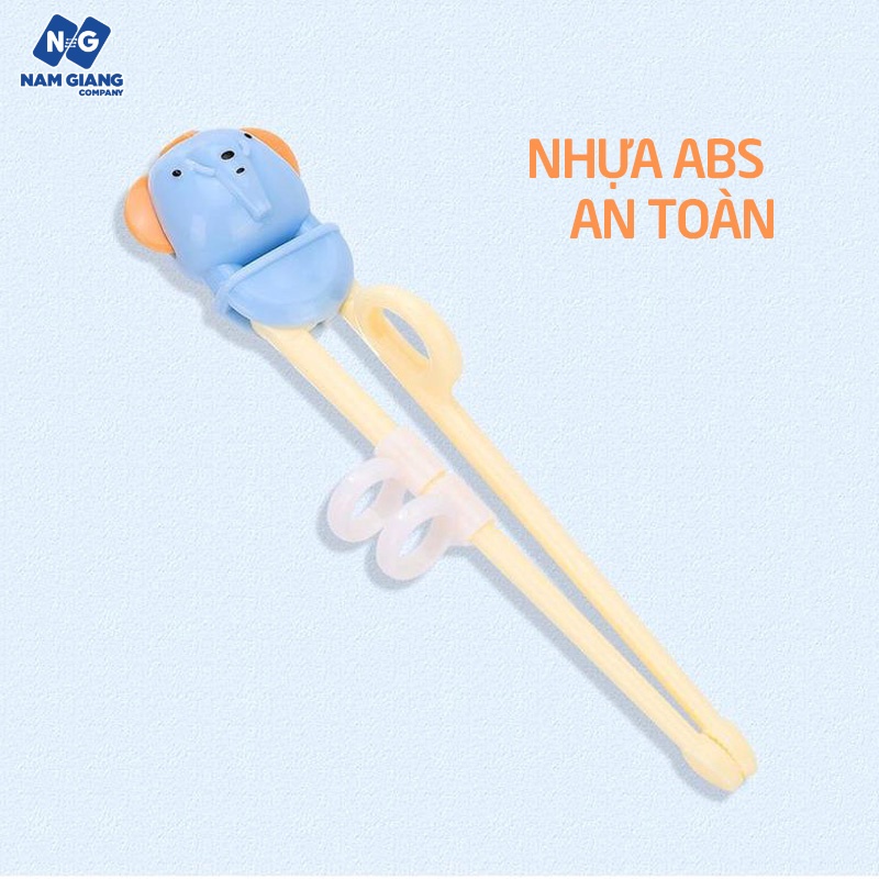 Đũa tập ăn xỏ ngón hoạt hình cho bé tập ăn dặm