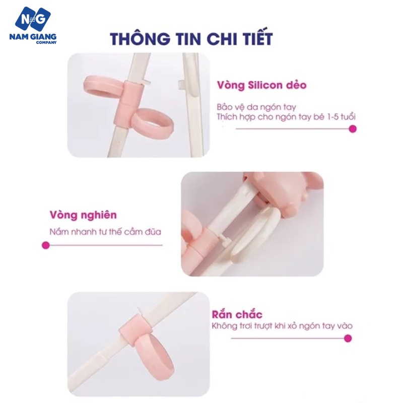 Đũa tập gắp xỏ ngón KICHI cho bé